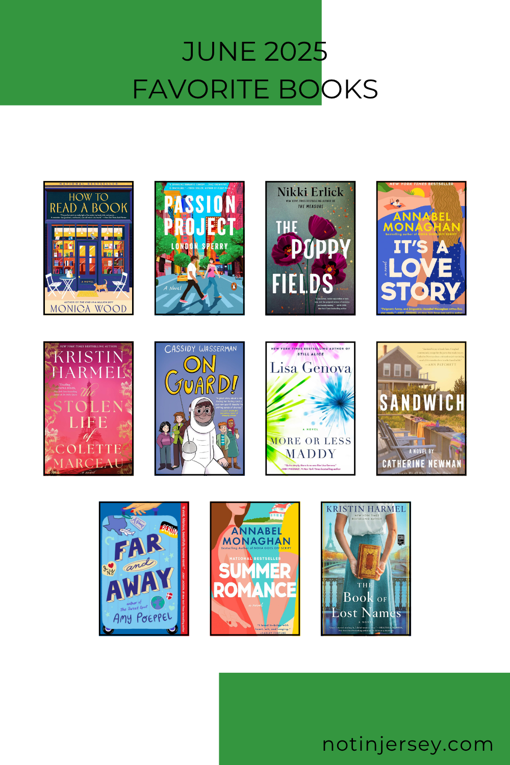June 2025 Favorite Books