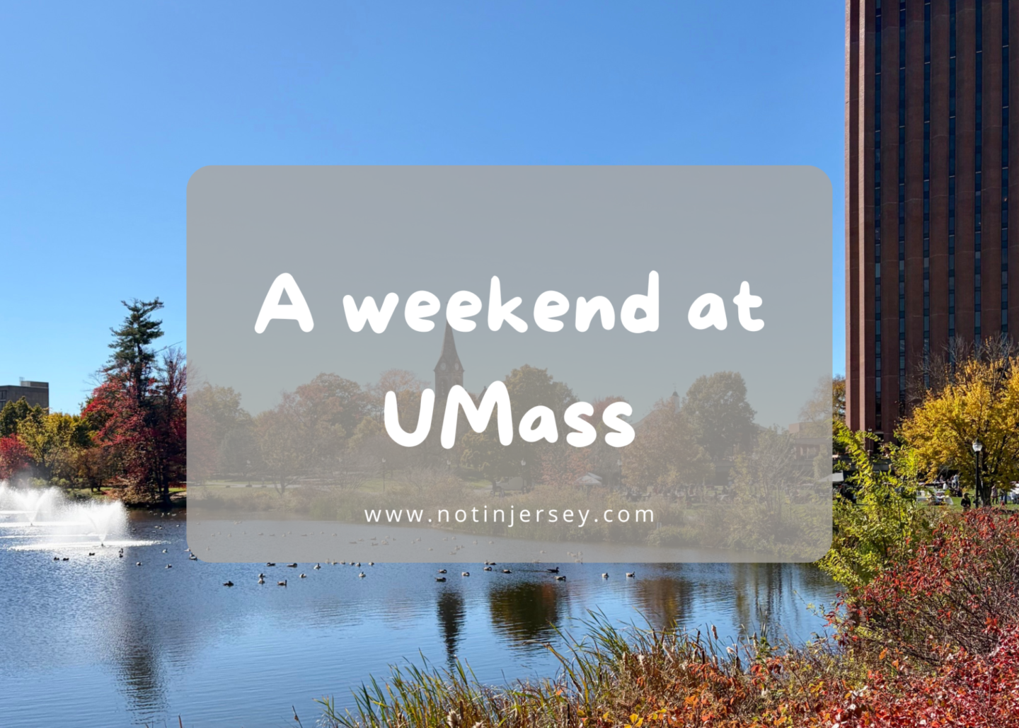 A Weekend at UMass